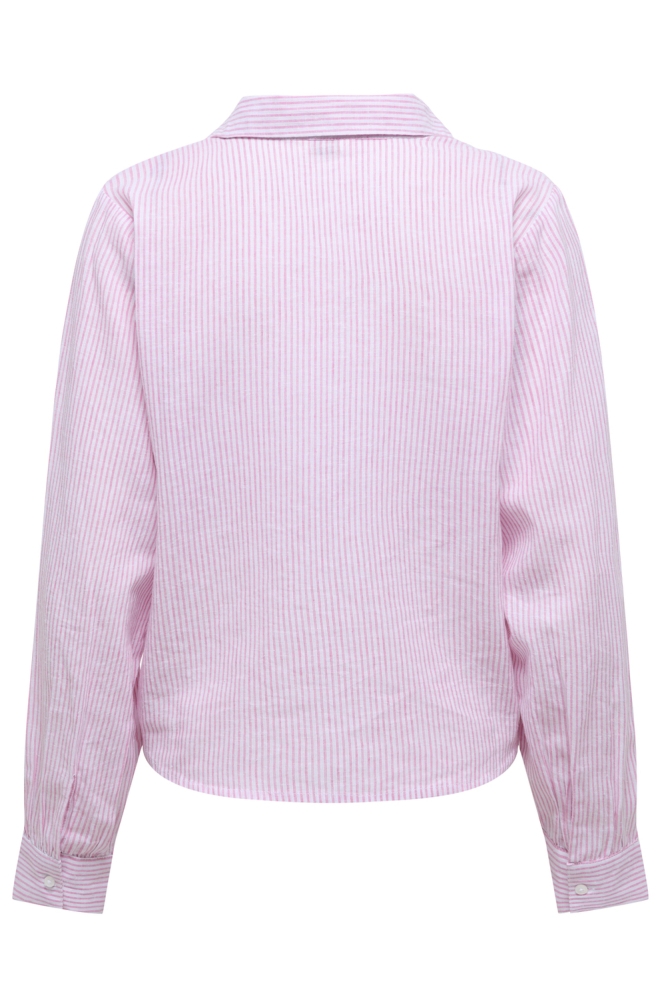 ONLCOSIMA L/S EMB SHIRT EX WVN 15368794 Pink Lady/W. WHITE